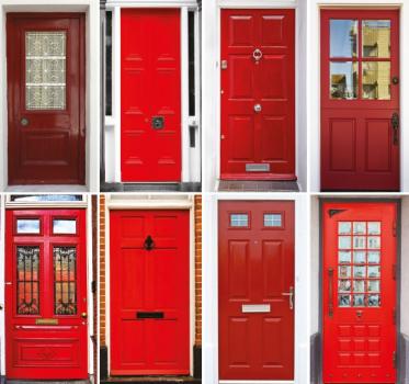 red doors