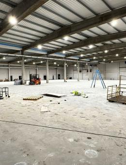 The interior of the building on Whiffler Road which is set to become the Highball Climbing Centre